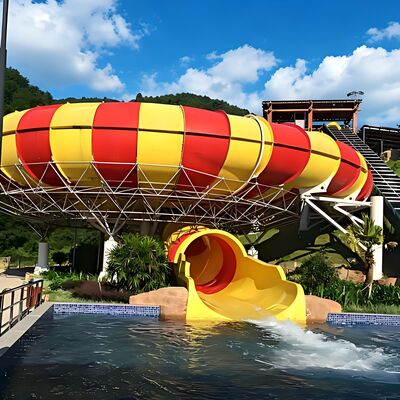 Mini Space Bowl Water Slide Fiberglass Fabrikant Voor Waterpark Ontwerp Op Maat Met 1 Jaar Garantie