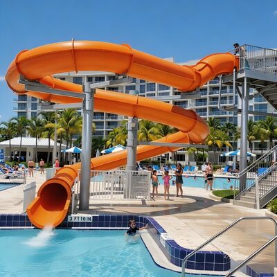 Het Douanespiraal Ingesloten Glasvezelwaterdiamateriaal voor het Commerciële Zwembad Aqua Park