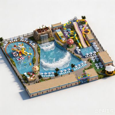 Goede prijs. 6000m2 professionele waterpark op maat ontworpen en gebouwd voor commercieel waterpark resort voor alle leeftijden online