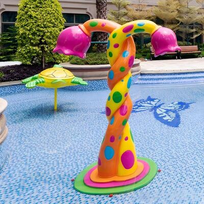 Goede prijs. Fiberglass Water Splash Pad Feature Voor kinderen Zwem zwembad Waterpark Theme Resort Hotel online