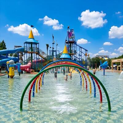 Goede prijs. Rainbow Arc Water Feature Gegalvaniseerd staal voor commercieel waterpark Splash Pad en Kid Pool 1 jaar garantie online
