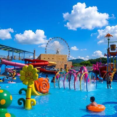 Goede prijs. Interactieve bloem Apple House Regenboog Splash Pad Apparatuur voor kinderen zwembad Waterpark Met CE-certificaat online