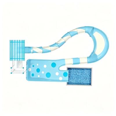 Goede prijs. Grote nieuwe model gestandaardiseerde glasvezel waterglijbaan voor commercieel outdoor aquathema park online