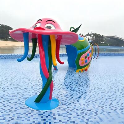 Dieren En Planten Waterpark Splash Pad Gebruik Voor Waterglijbaan Theme Park Kind zwembad
