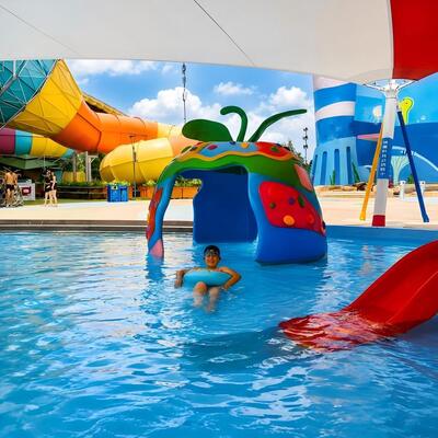 kwaliteit Apple Thema Waterpark Splash Pad Kinder Zwembad Glasvezel Locatie Ontwerp Te Koop Fabriek