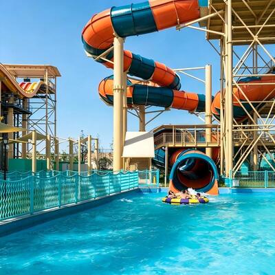 Commerciële glasvezel spiraal waterglijbaan voor waterpark themapark resort met CE