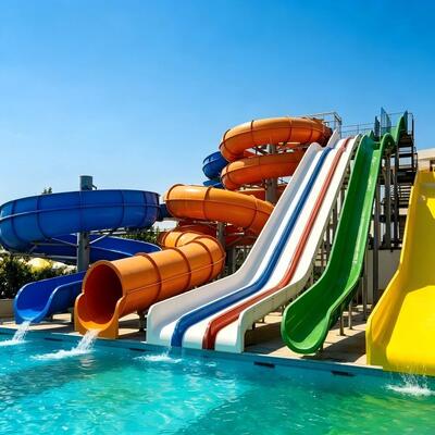 Goede prijs. Grote waterglijbaan voor outdoor wateractiviteiten 6-10 mm dik voor zwembaden in oceaanparken online