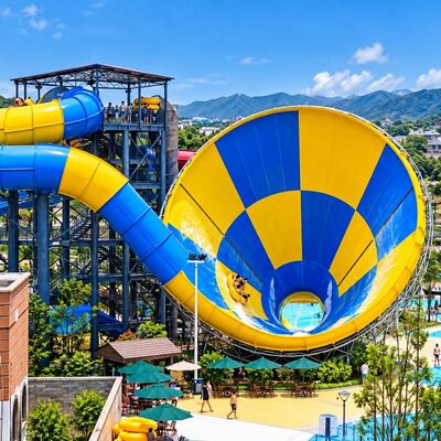 Goede prijs. Hoogwaardige glasvezel waterglijbaan Tornado Custom kleurrijk voor waterparkapparatuur online
