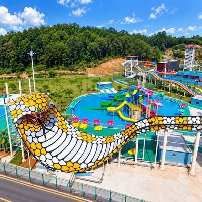 kwaliteit Cobra waterglijbaan grote glasvezel spannende rit voor waterpark buiten Fabriek
