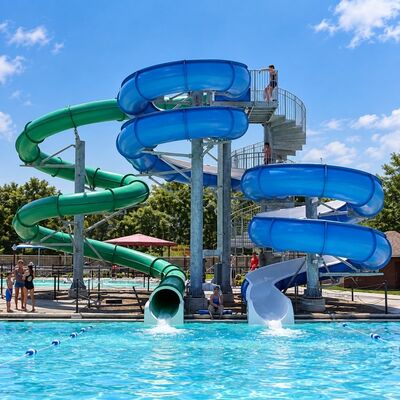 kwaliteit Buitenspiraal glasvezel zwembad glijbanen voor aquapark zwembad met ROHS Fabriek