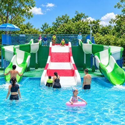 Goede prijs. 3 Multi Lane Family Wide Water Slide Glasvezel Voor Kinderen En Volwassenen online
