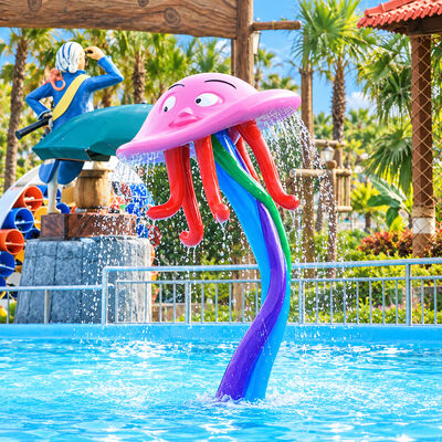 Goede prijs. Kleurrijk Kwallen Spat Kussen Aqua Park Uitrusting Met Waterspuit Voor Kinder Speelplekken online