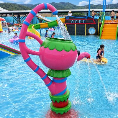 kwaliteit Cartoon Animal Water Spray Feature met interactieve jets voor Splash Pads Glasvezel Custom Fabriek