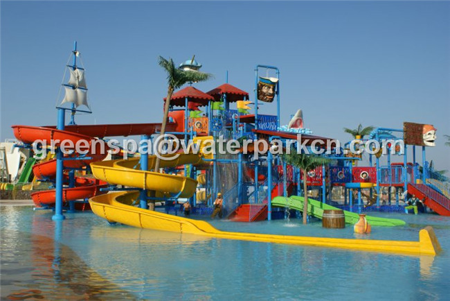 Het reuzeaqua-Park/het Waterpark glijden Geïntegreerde Vermaakrit met n-Dia
