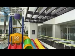 Buiten speeltuin water speelapparatuur giet emmer, water splash pad ritten te koop