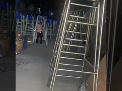 Park 304 Roestvrij staalbadmeester Chair Sliver +Blue van het Rtswater Ander Materiaal van het Waterspel