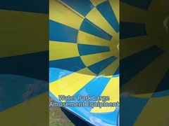 UV-bestendige 14m waterpark glijbaan Commerciële Splash Bowl En Tornado Glijbaan
