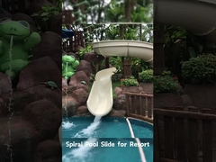 OEM Kids Waterpark Play Pool Glasvezel glijbaan, Commercieel zwembad Vermaak