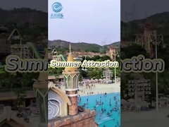 Buiten pretpark apparatuur waterspellen glasvezel waterglijbanen op maat